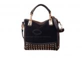 Mulheres Casual da Bolsa com estilo punk e Rebites