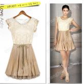 Vestido de colete de mangas