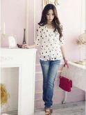 Camisa chiffon para mulheres